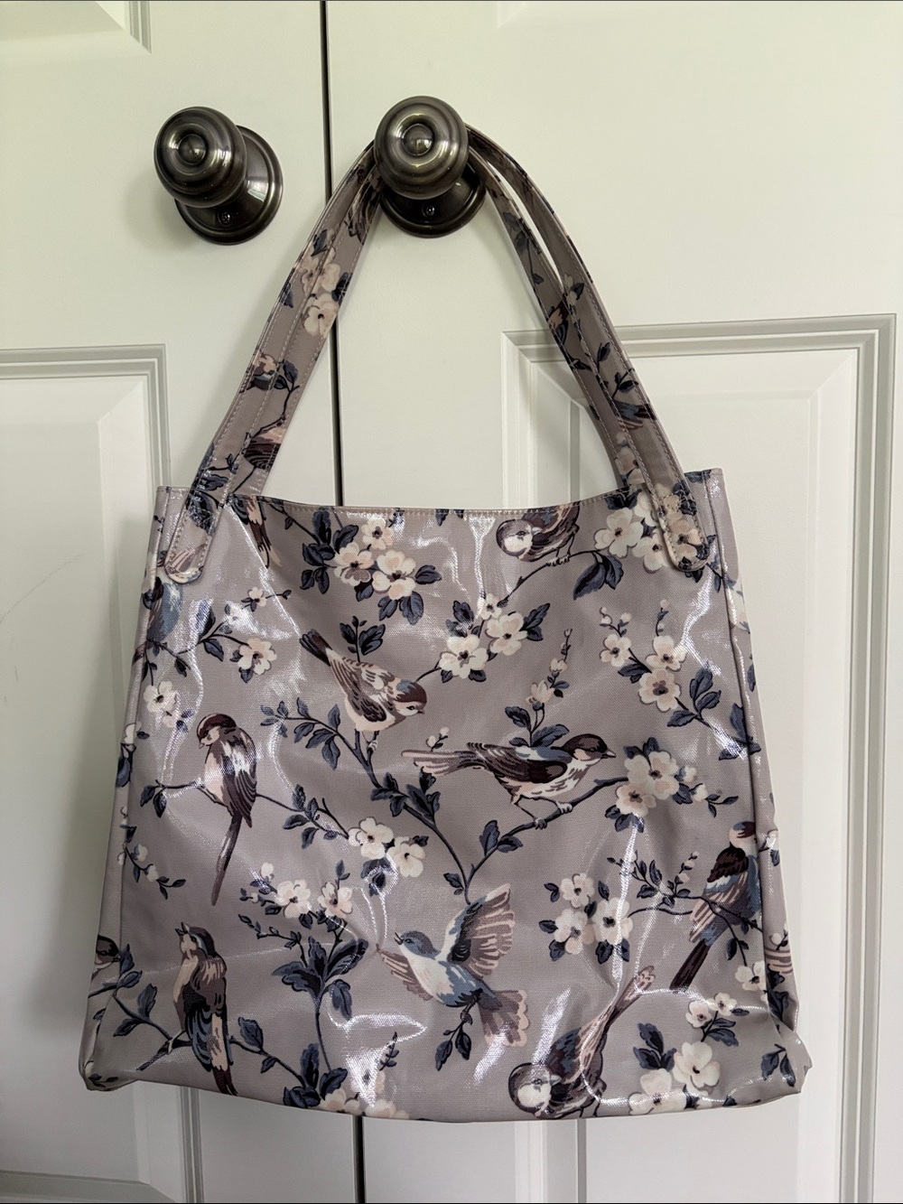 Cath Kidston Grey Bird & Blossom Tote - Picture 4 of 5